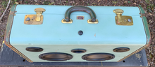 Load image into Gallery viewer, Aqua Blue Train Sonic Suitcase