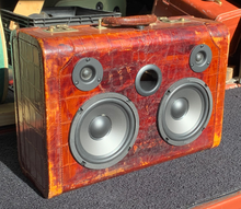 Load image into Gallery viewer, Brown Fire Sonic Suitcase