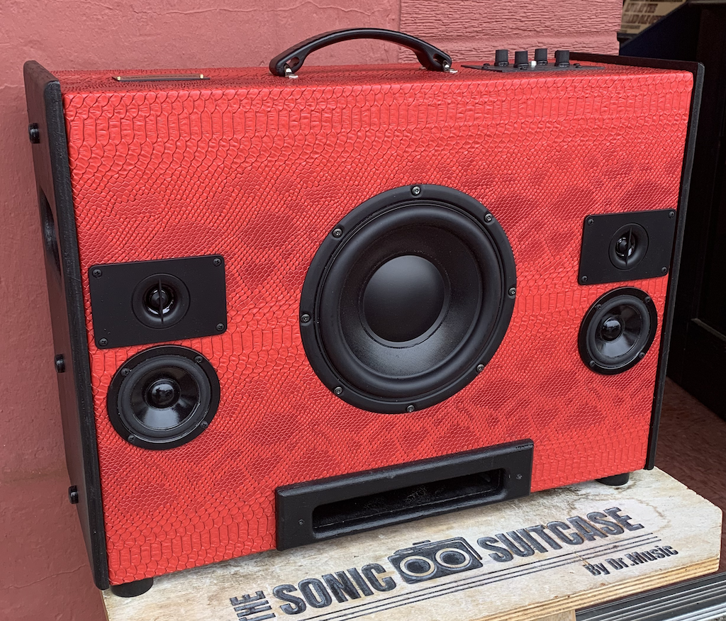 Red Snakebite Sonic Suitcase