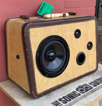 Load image into Gallery viewer, Tan Stitches Sonic Suitcase