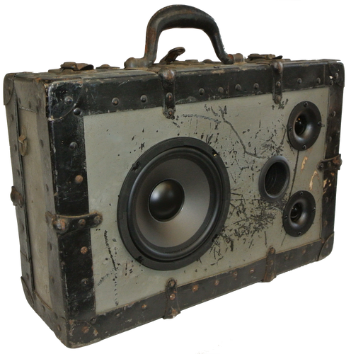 Grey Dinosaur Sonic Suitcase