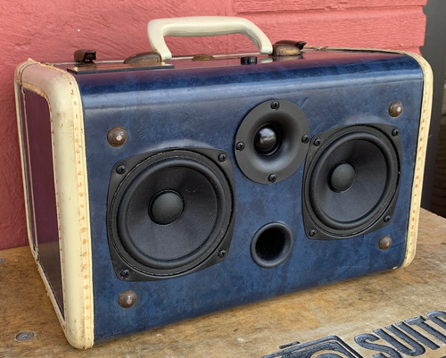 Blue Dribble Sonic Suitcase