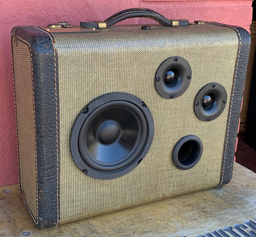 Brown News Sonic Suitcase