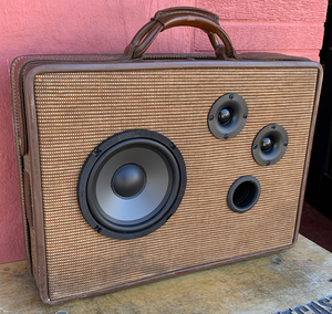 Brown Heart Sonic Suitcase