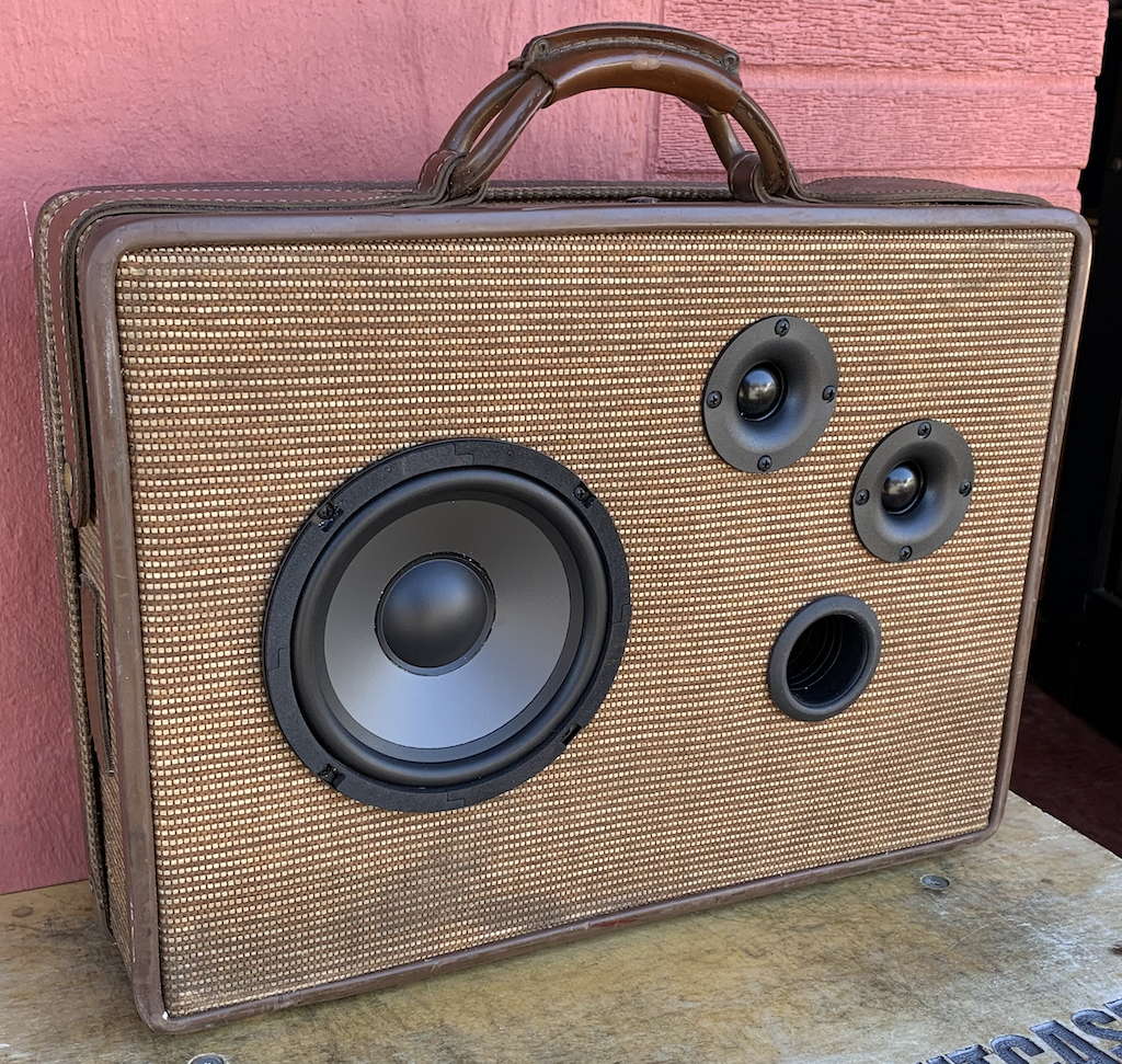 Brown Heart Sonic Suitcase