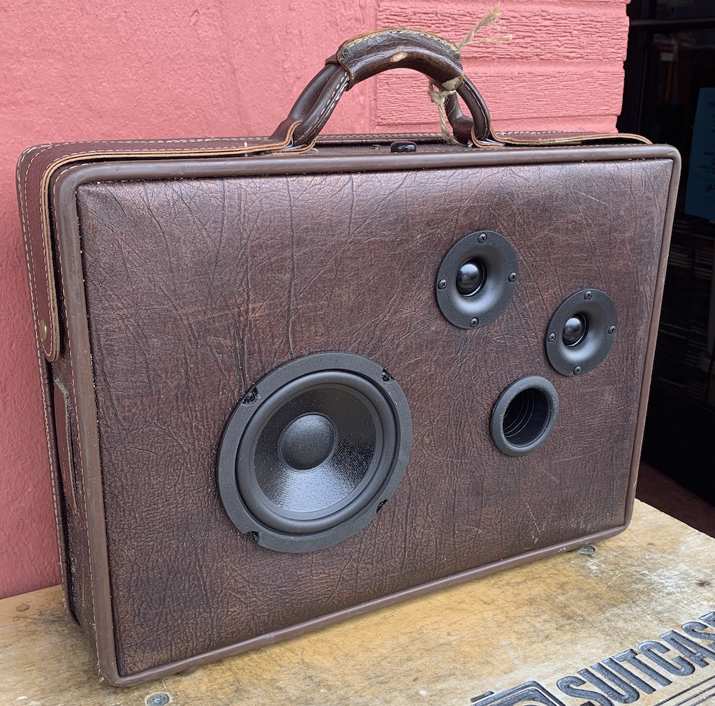Brown Present Sonic Suitcase